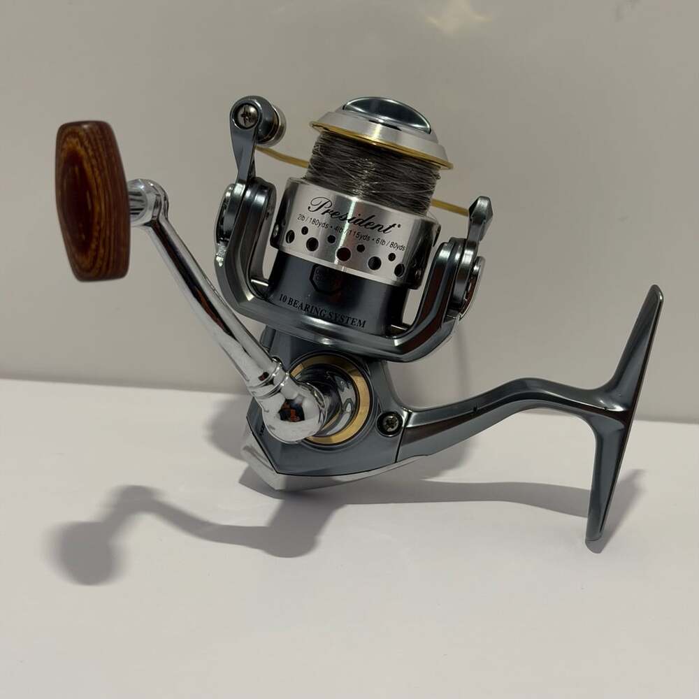 Pflueger President 6725 Spinning Fishing Reel 10 Bearing System